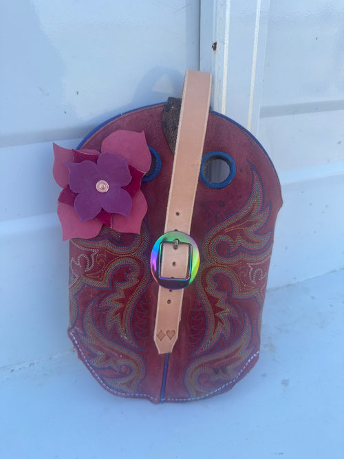 Boot Top Saddle Bag- Red