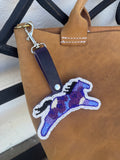 Purple Pony Beaded Charm