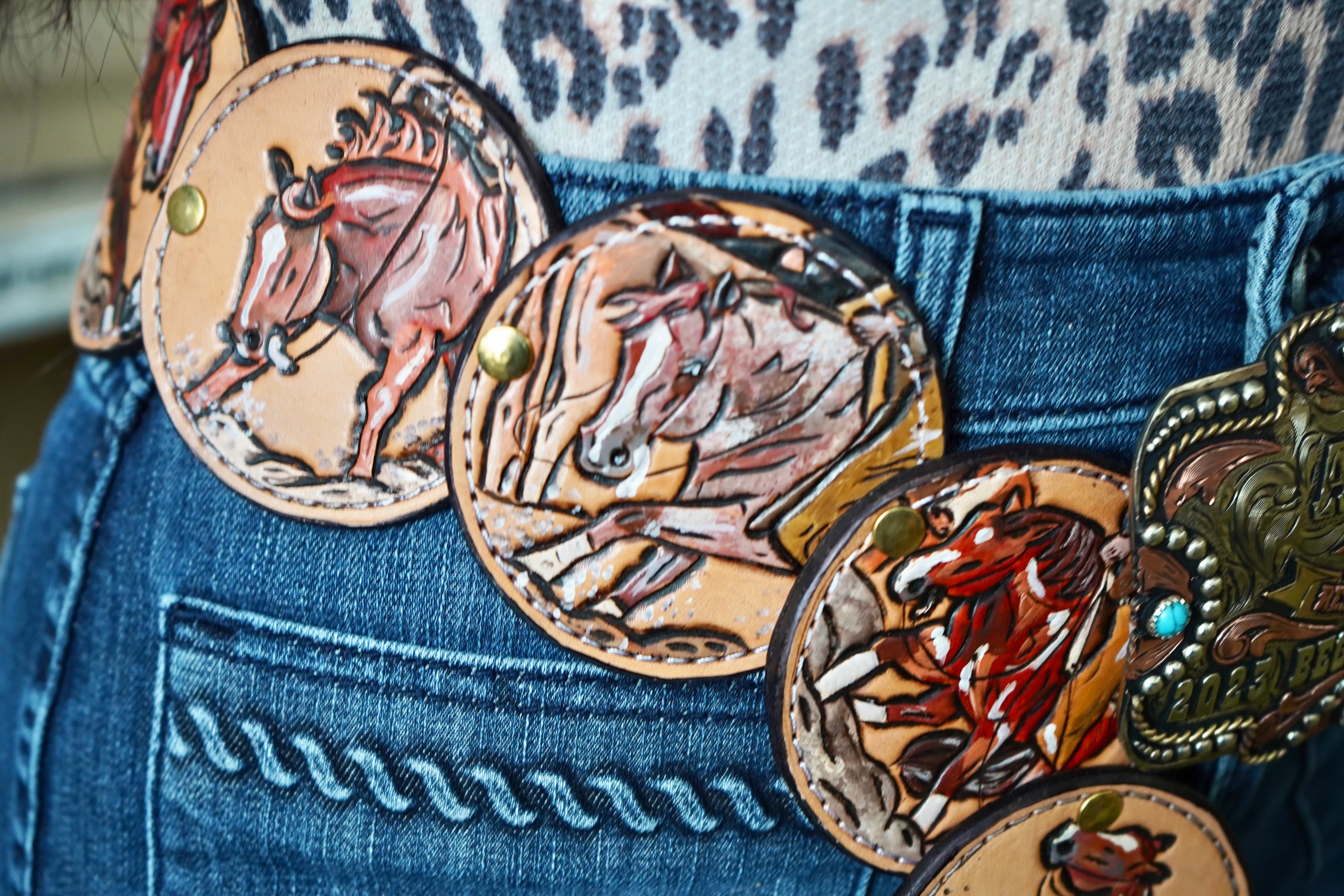 Custom Concho Belt